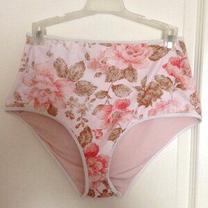 NWOT Aerie Women's High Waisted Full Coverage Bikini Bottom Size M Swimwear